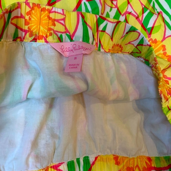 LILLY PULITZER DAFFODIL PRINT SKIRT SIZE SMALL - Picture 5 of 5